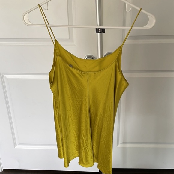 Vince Silk Camisole in Chartreuse, EUC, Size Medium - Picture 3 of 5